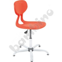 Colores chair, swivel, with adjustable height, red