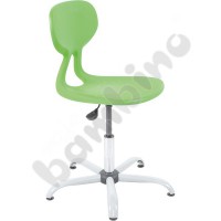 Colores chair, swivel, with adjustable height, green