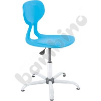 Colores chair, swivel, with adjustable height, turquoise