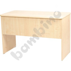 Vigo desk with rounded edges, with 1 drawer - maple