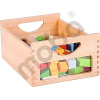 Wooden container with window - beech