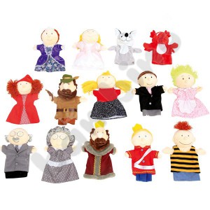 Hand puppets set for shows