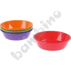 Coloured sorting bowls