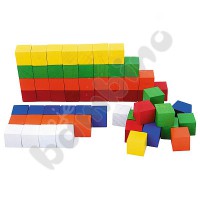 Wooden counting cubes