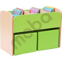 Premium standing bookcase green 