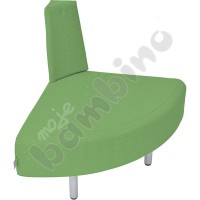 Corner external Inflamea 1 sofa - green