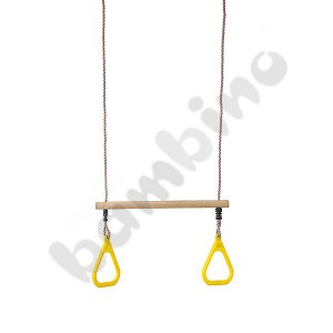 Bar swing with trapeze gym rings