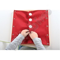 Buttoning frame - big buttons