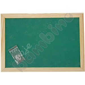 Pin board 90 x 120 cm - green