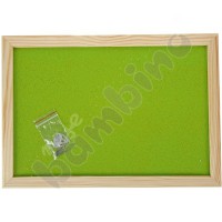 Pin board 90 x 120 cm - light green