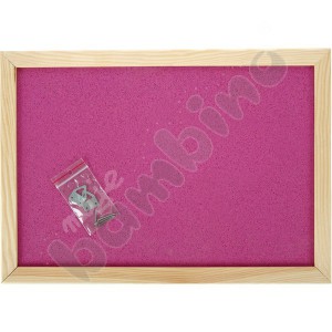 Pin board 90 x 120 cm - pink