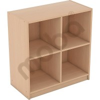Small cabinet with a shelf and partitions