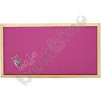 Pin board 100 x 200 cm - pink