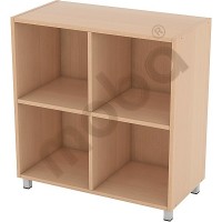 Small cabinet with a shelf and partitions