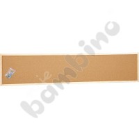 Pin board 35 x 160 cm - beige