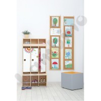 Doors with print for Mariposa 3-module cloakroom