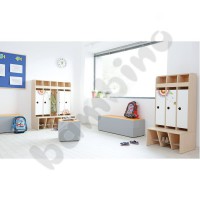 Doors with print for Mariposa 3-module cloakroom