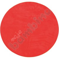 Magnetic self-adhesive wallpaper round - red