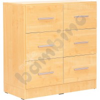 Cabinet with small drawers - beech