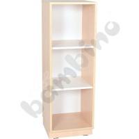 Quadro - L narrow cabinet with 2 shelves