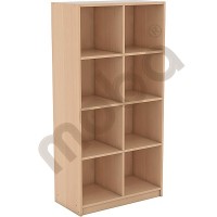 Tall cabinet with 3 shelves and partitions