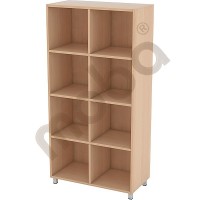Tall cabinet with 3 shelves and partitions
