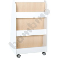 Quadro - doublesided library stand - white