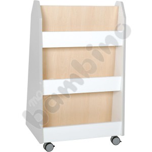 Quadro - doublesided library stand - grey
