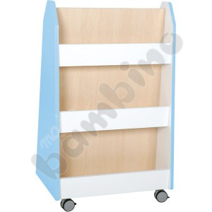 Quadro - doublesided library stand - light blue