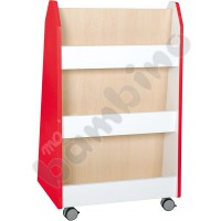 Quadro - doublesided library stand - red