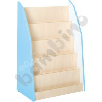Quadro - one-sided library stand - light blue