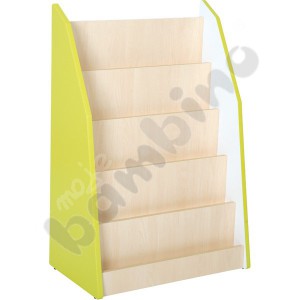 Quadro - one-sided library stand - lime