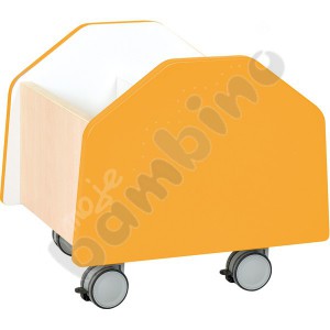 Quadro - small container on wheels - orange