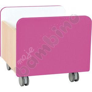 Quadro - medium container on wheels - pink