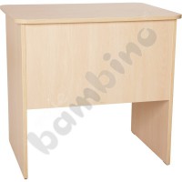 Quadro - desk with wide drawer - white