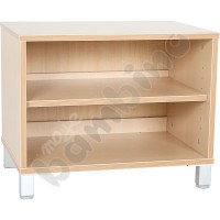 Flexi cabinets S with shelf, narrow  - with legs