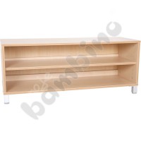 Flexi cabinets S with shelf, wide  - with legs