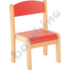 Philip chair red with felt pads size 3