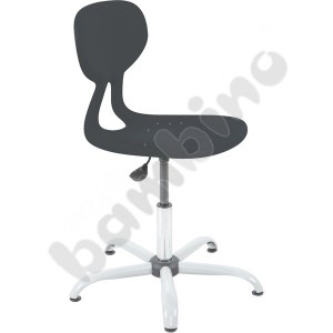 Colores chair, swivel, with adjustable height, grey