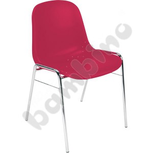 Chair BETA Chrome, red