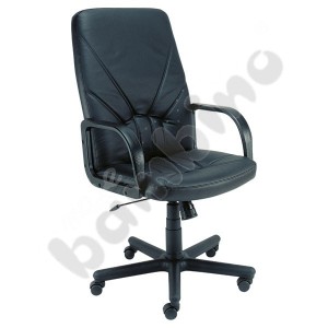 MANAGER swivel armchair, black - black