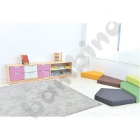 Single-coloured carpet - grey 2 x 3 m