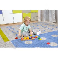 Carpet with dots and stripes 3 x 4 m