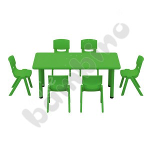 Dumi rectangle table green