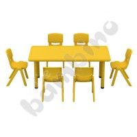 Dumi rectangle table yellow