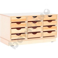 S cabinet with partitions with plinth