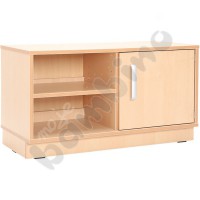 S cabinet with 1 shelf and partition with pilnth