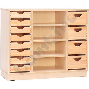 M cabinet with partitions and 3 shelves with plinth