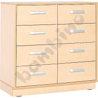 M cabinet with drawers, with plinth