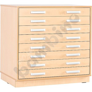 M cabinet with wide drawers with plinth
